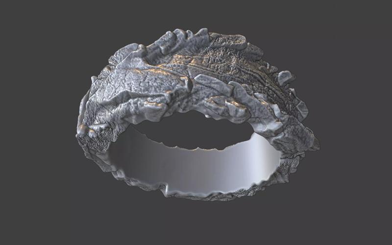 organic rock texture ring v1