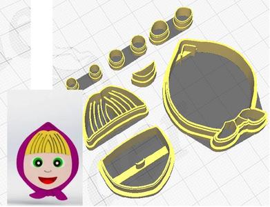 Masha e o Urso - Cortador Pasta Americana