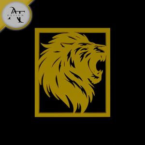 Lion - Silhouette - 2D Wall Art Decor