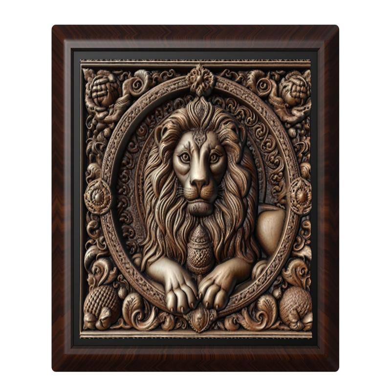 lion animal wall art relief wall decor