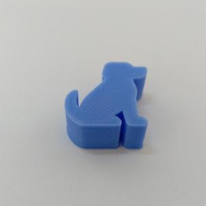 Dog Meeple Silhouette – 3D Printable Game Token