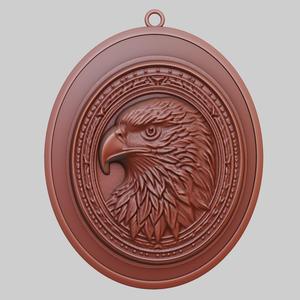 Hawk Animal Pendant Hawk Animal Necklace for CNC Router Laser & 3D Printer