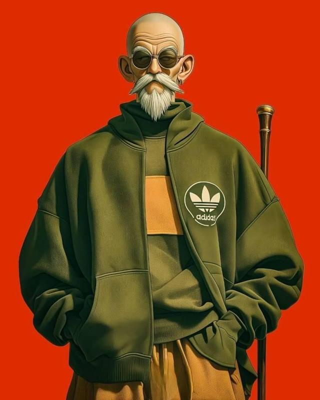 Roshi Master Goku Dragon Ball Modern Urban Figurine