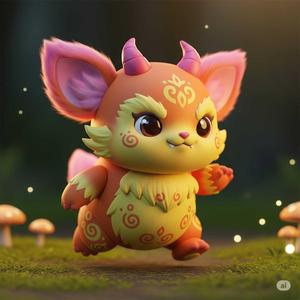 Playful Hatchling Dragon – Book Nook Decoration