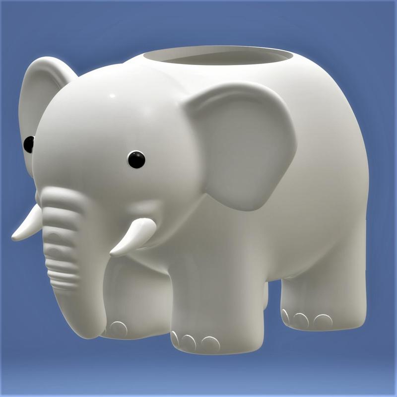 elephant planter or pen holder