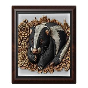 Skunk animal wall art relief wall decor