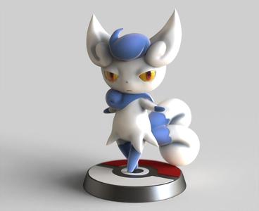 Meowstic Female version - FAN ART - POKÉMON FIGURINE -POKEMON