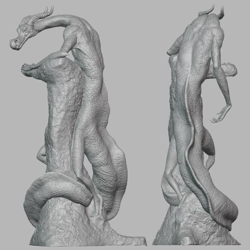 Dragon miniature figurine 3d printable