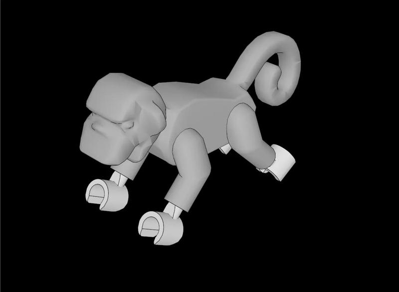 Lego Compatible (2550c01.dat) Animal Monkey (Complete)   