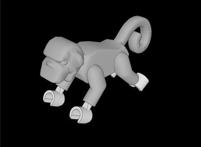 Lego Compatible (2550c01.dat) Animal Monkey (Complete)   