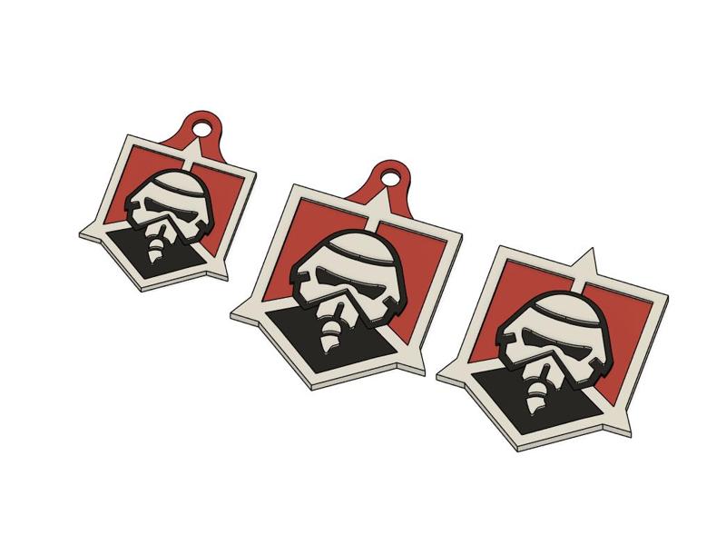 Assault Infantry Keychain/Badge