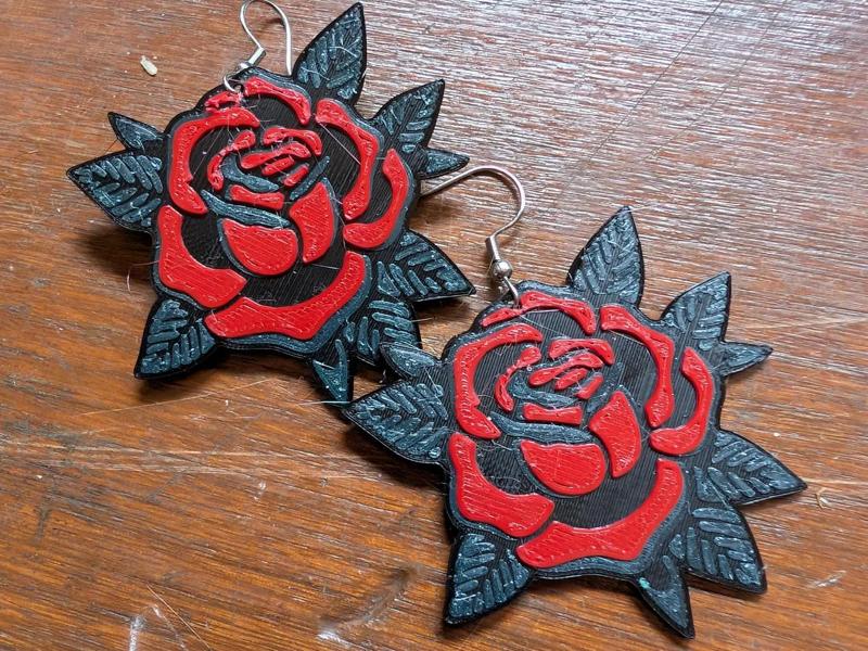 Tattooed Fairy Tale Earrings