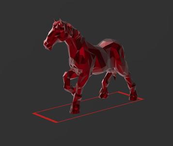Horse 001 - Low Poly