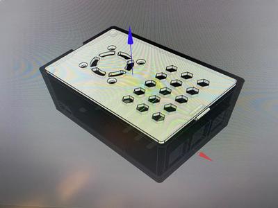 Raspberry Pi 4 B+ skadis Case