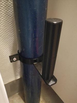 Drain pipe modular toilet roll holder