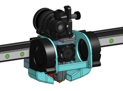 Ender 3 Rapido UHF Mount & Duct - Orbiter 2.0, Beacon D Probe   