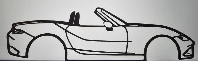 ND Mazda MX-5 Miata Silhouette / Wall art   