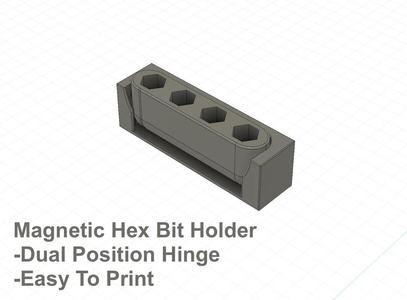 Magnetic Hex Bit Holder   