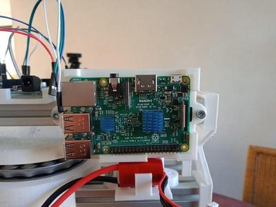 Support 2 raspberry pour profilé aluminium