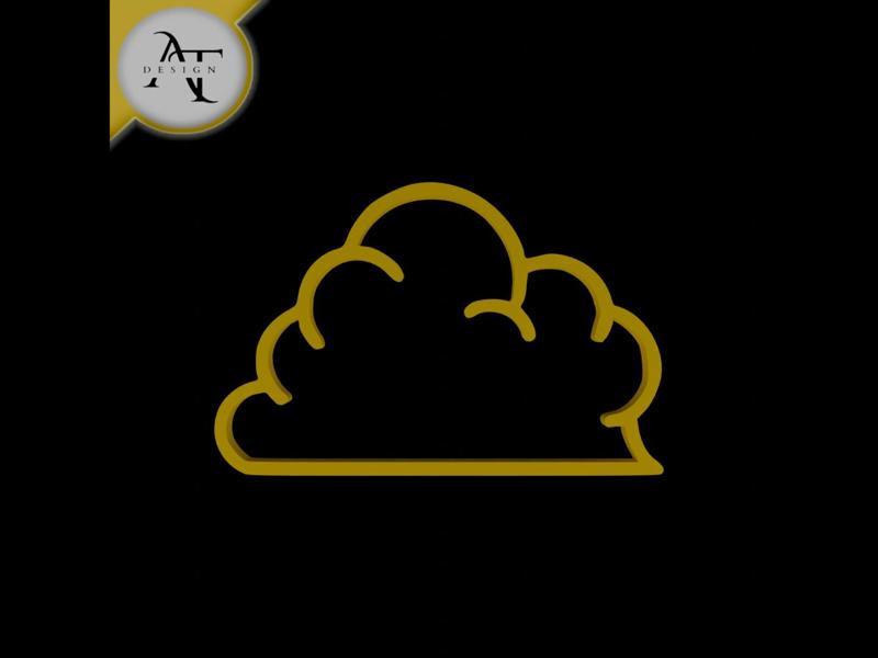 Simple Cloud Symbol - 2D Art