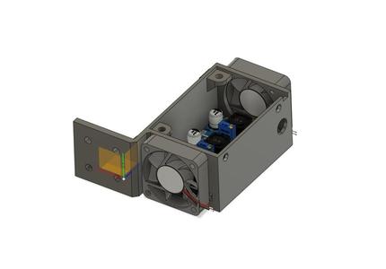 4040 extrusion triple LM2596 buck converter rear mount (Ender 3)