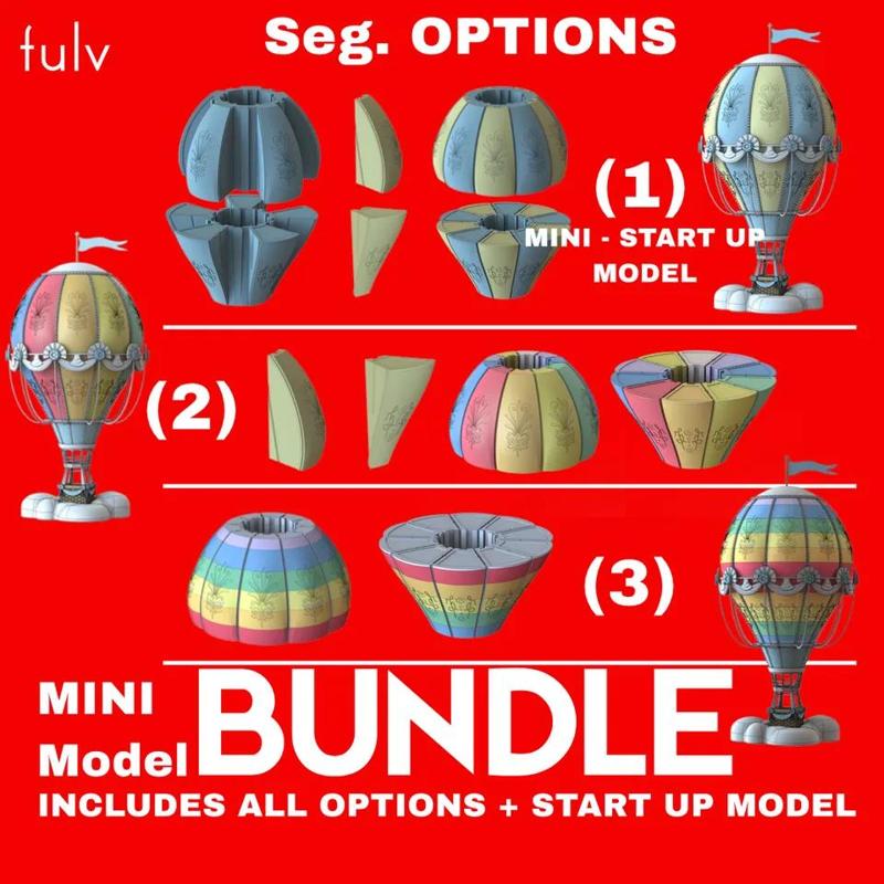 MINI HOT AIR BALLOON LAMP BUNDLE   
