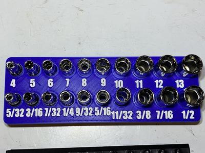 Deepwell Socket Holder with integrated Magnets.