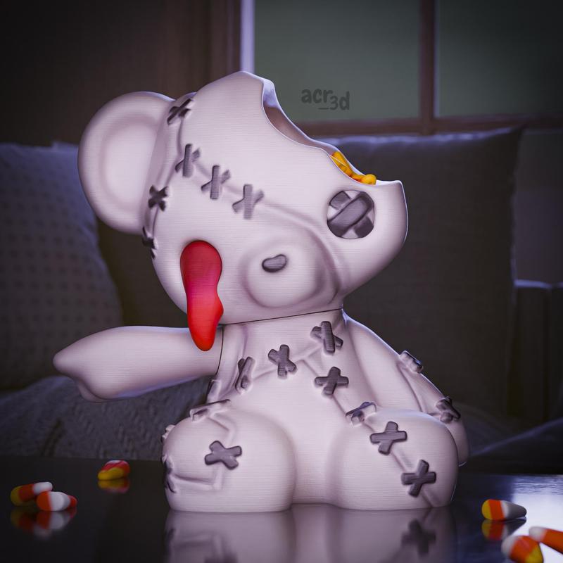 Creepy Teddy Bear - Candy Holder Halloween