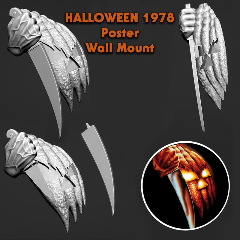 Halloween 1978 poster wall mount decor pumpkin
