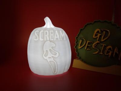 Scream HALLOWEEN PUMPKIN LIGHT
