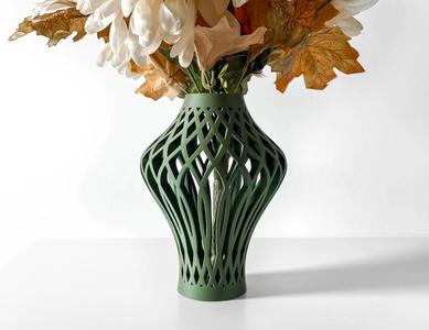 The Alano Vase, Modern and Unique Home Decor for Dried and Preserved Flower Arrangement  | STL File   