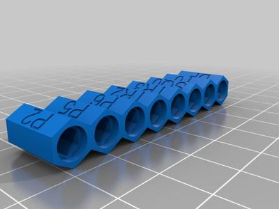 Magnetic 4mm screw bits holder