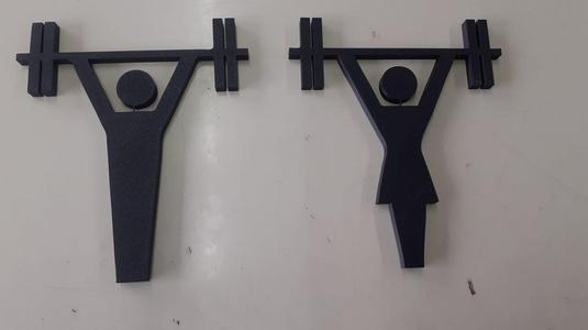 TOILET RESTROOM SIGN FOR GYM-CROSSFIT