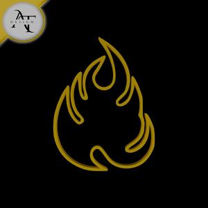 Simple Flame Symbol - 2D Art