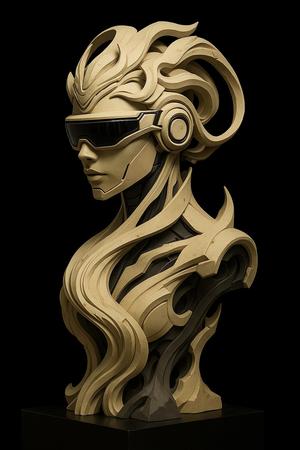 stl sculpture of a woman