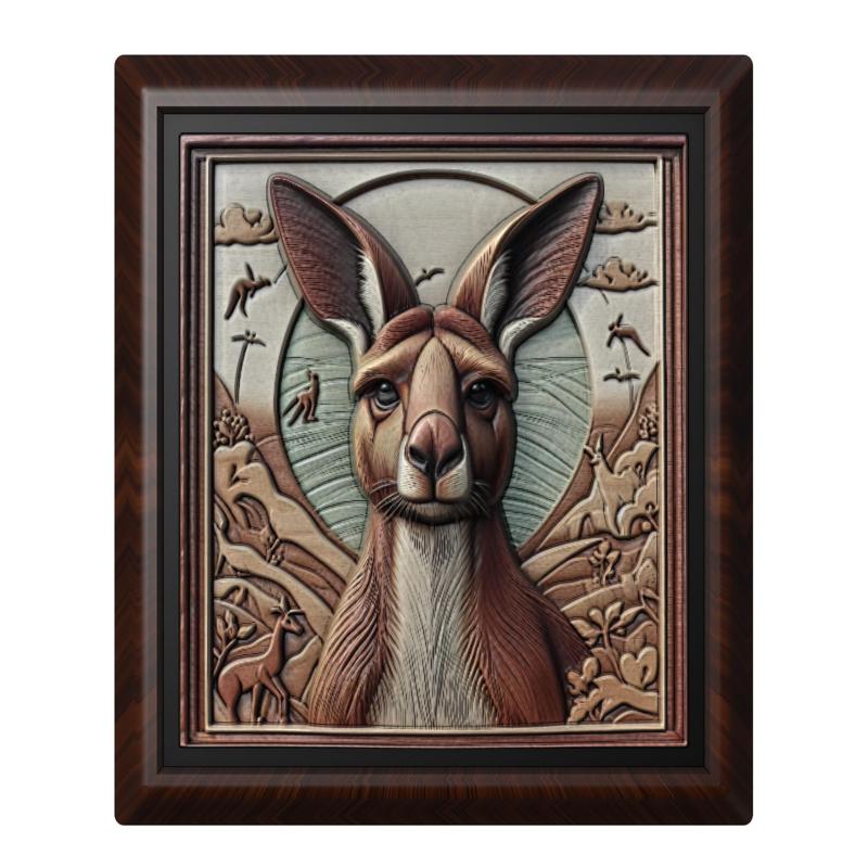 Kangaroo animal wall art relief wall decor