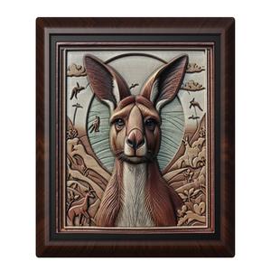 Kangaroo animal wall art relief wall decor