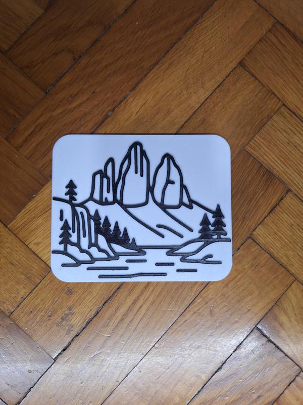 Quadretto Tre Cime di Lavaredo & Lago di Misurina con cascate