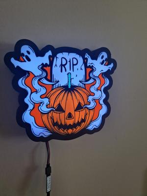 Halloween smokey light box