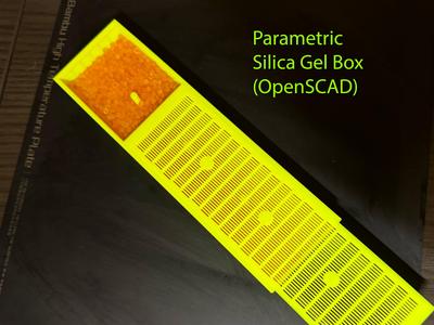 Parametic Silica Gel Box (OpenSCAD)