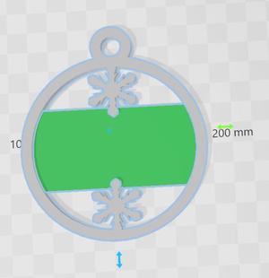 Chrismas ornament circle
