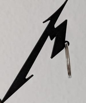 Metallica logo keychain
