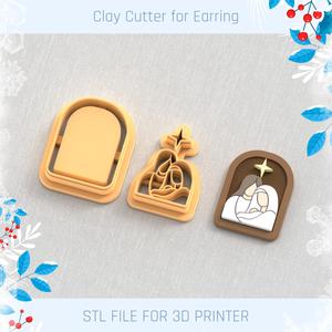 Native Scene CHRISTMAS POLYMER CLAY CUTTER