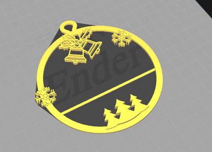 Customizable Christmas Sphere (Ornament)