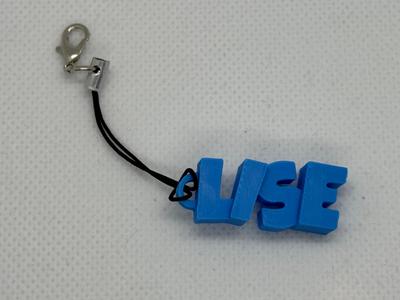 Personalized Keychain with the name Lise