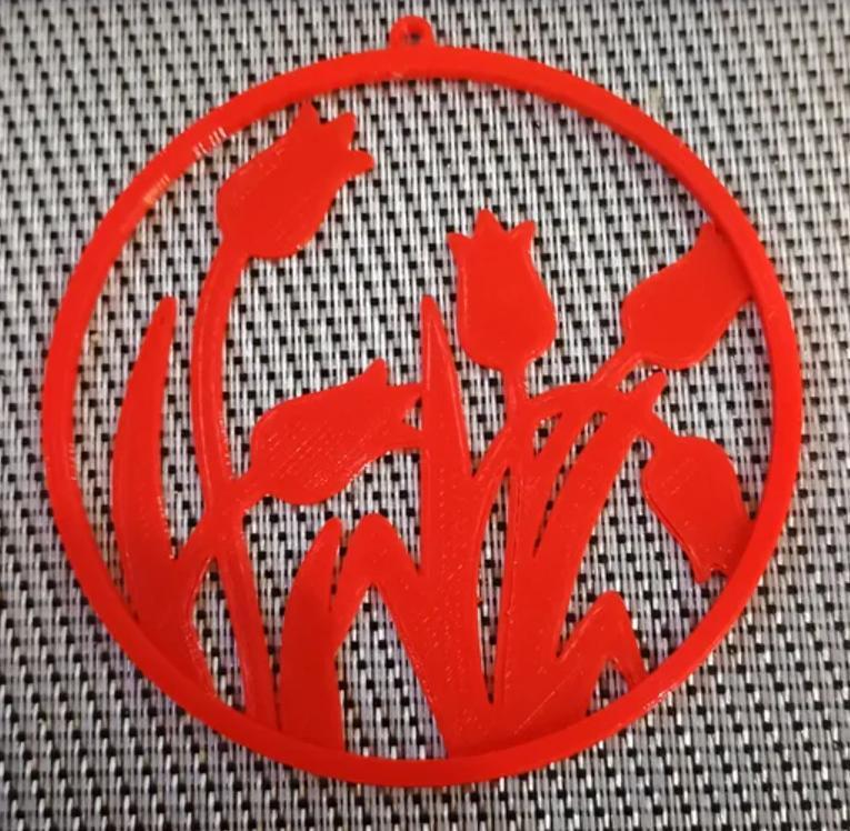 Xmas tree ornament tulip