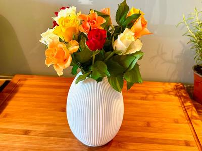 Fluted Easter Egg Vase