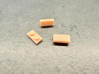 Brick - 1x2 flat bottom