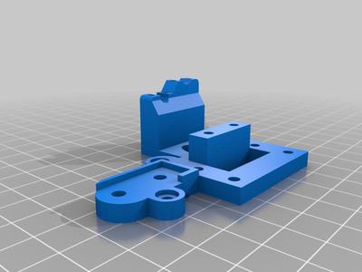 Ender 3 HMG5 Gantry Adapter with Bowden Holder for Micro Swiss 