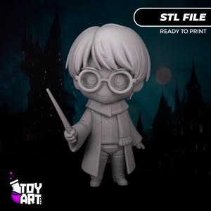 Harry Potter Chibi Wizard - STL Figure